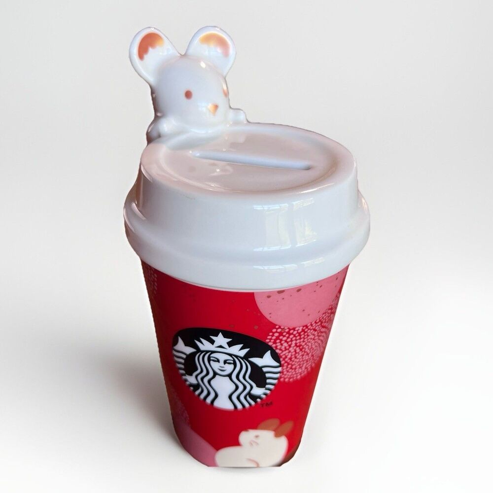 Starbucks China 2020 Chinese New Year Of The Rat Year Mug Shape Piggy Bank Mug